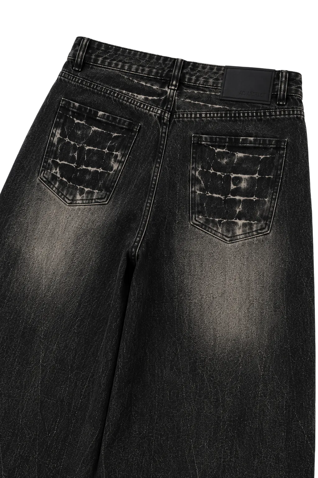 Heavy Whisker  Black Baggy Jeans