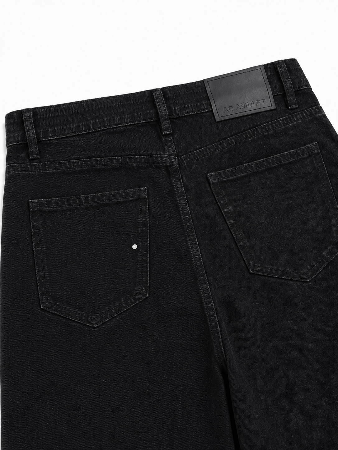 Rhinestone Black Baggy Jeans