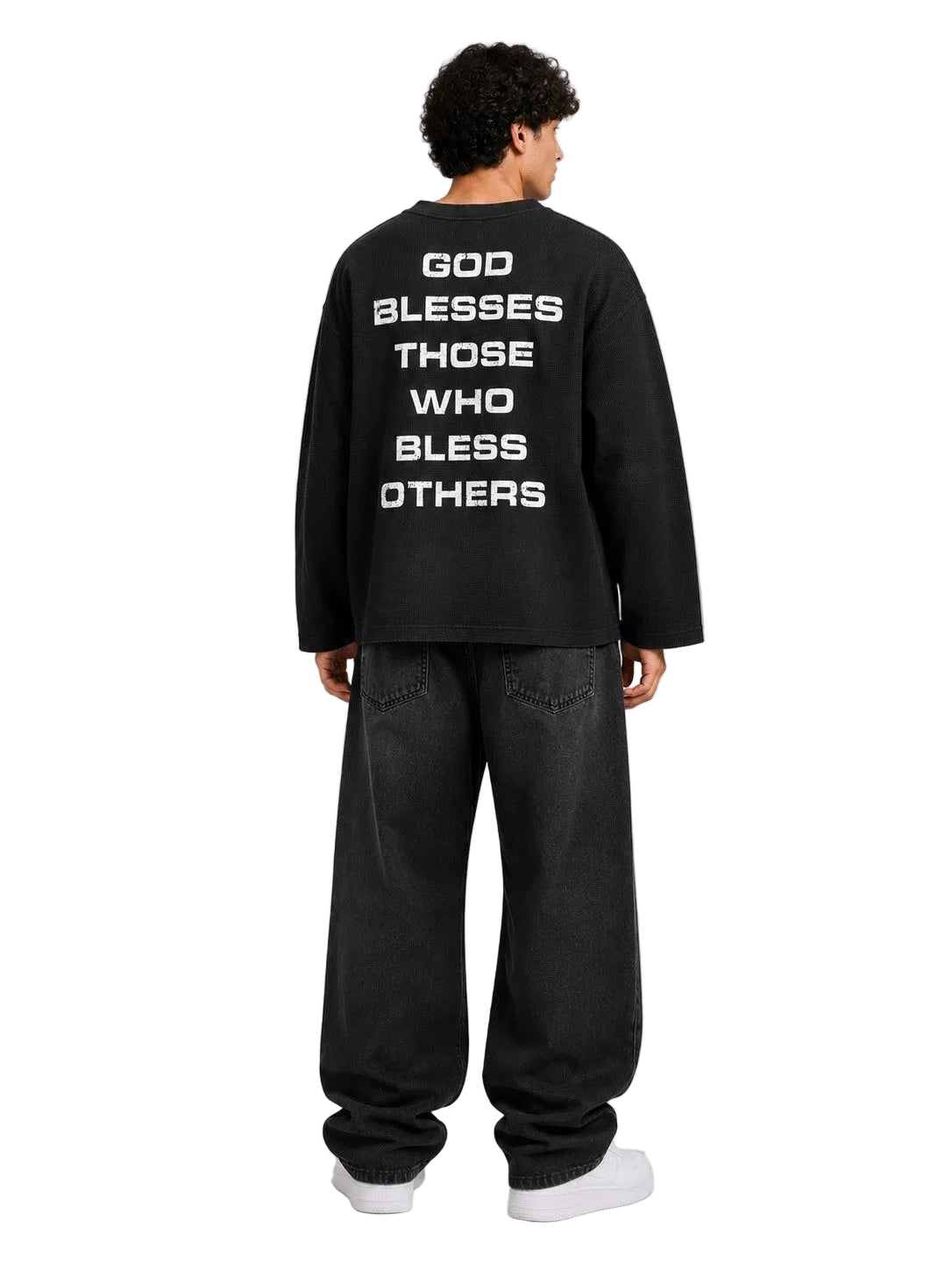 Red Cross Waffle Knit Long-Sleeve T-Shirt