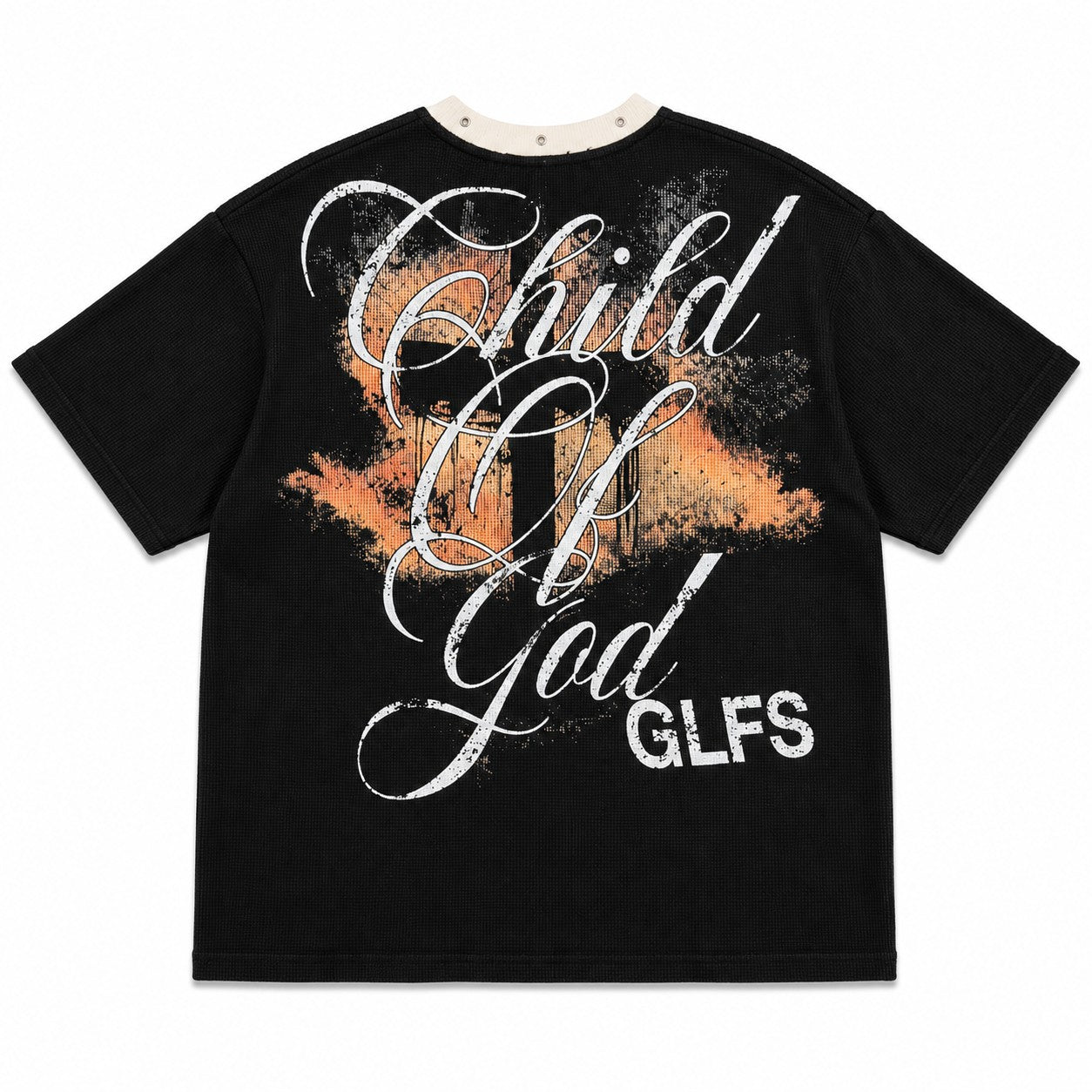 Graphic Waffle Knit T-Shirt