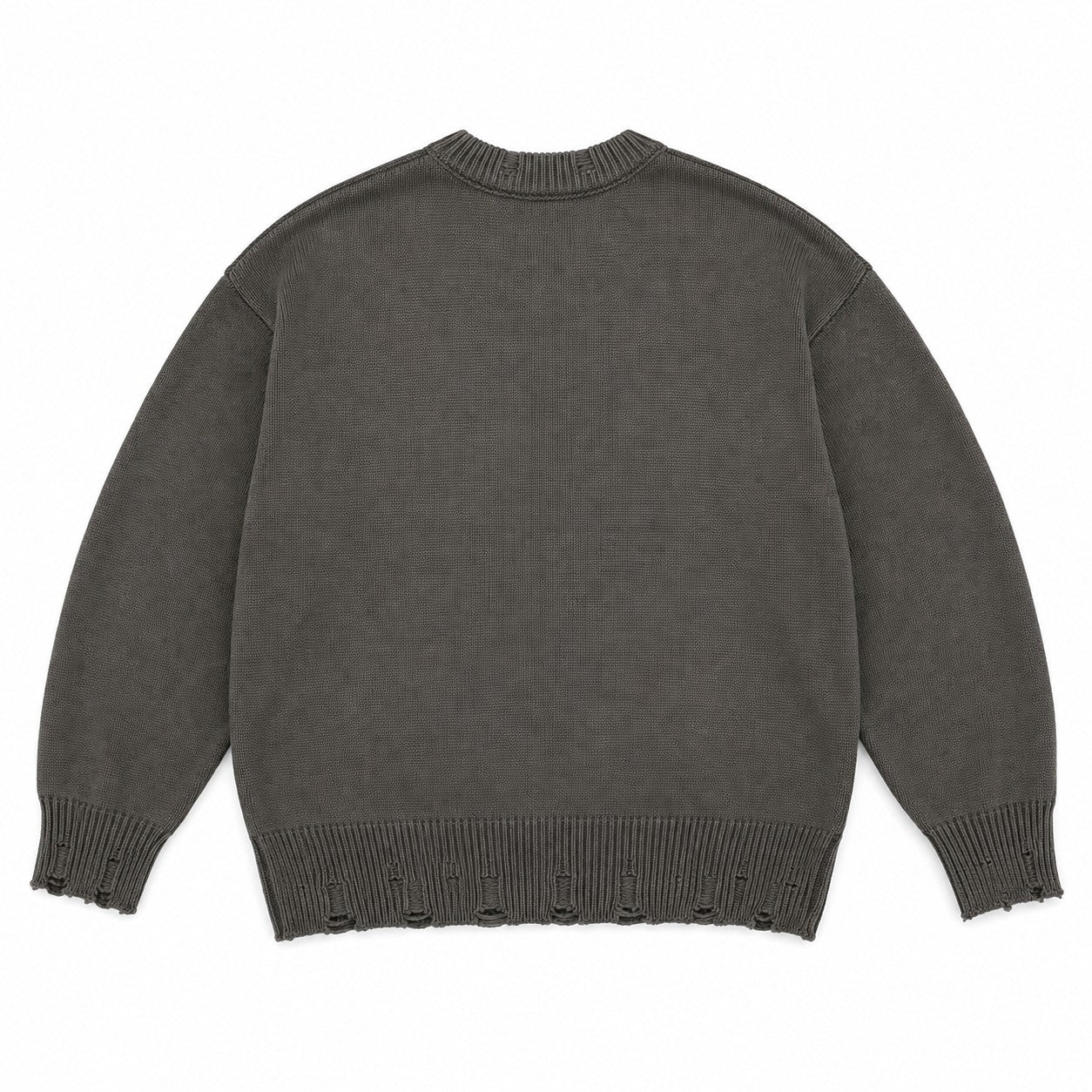 Y2K Oversized  Grey Knit Sweater