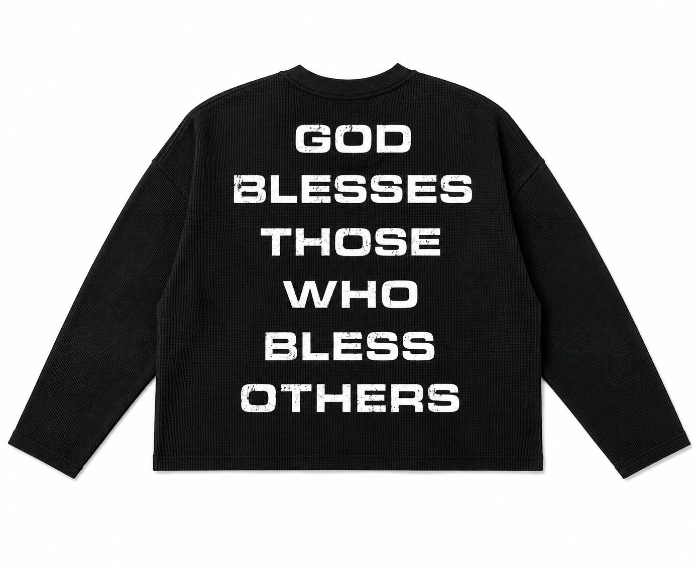Red Cross Waffle Knit Long-Sleeve T-Shirt