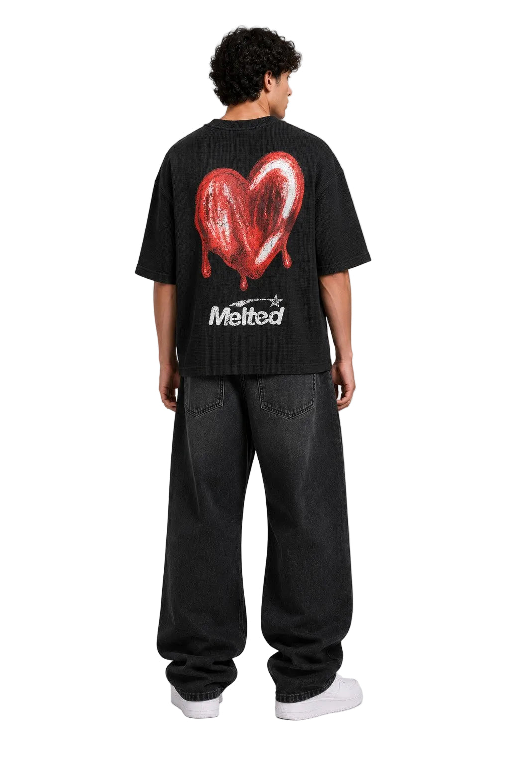 Melted Heart Waffle knit T-Shirt