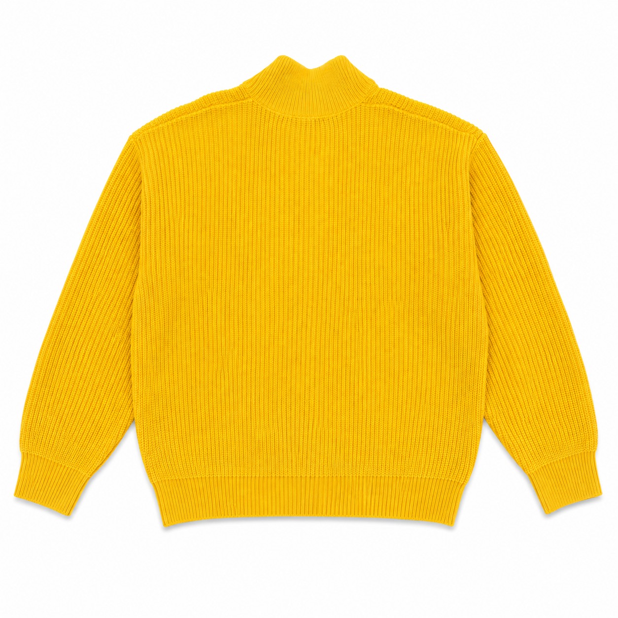 Yellow  Knit Sweater Jacket