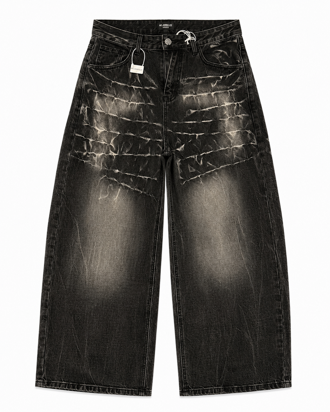 Heavy Whisker  Black Baggy Jeans